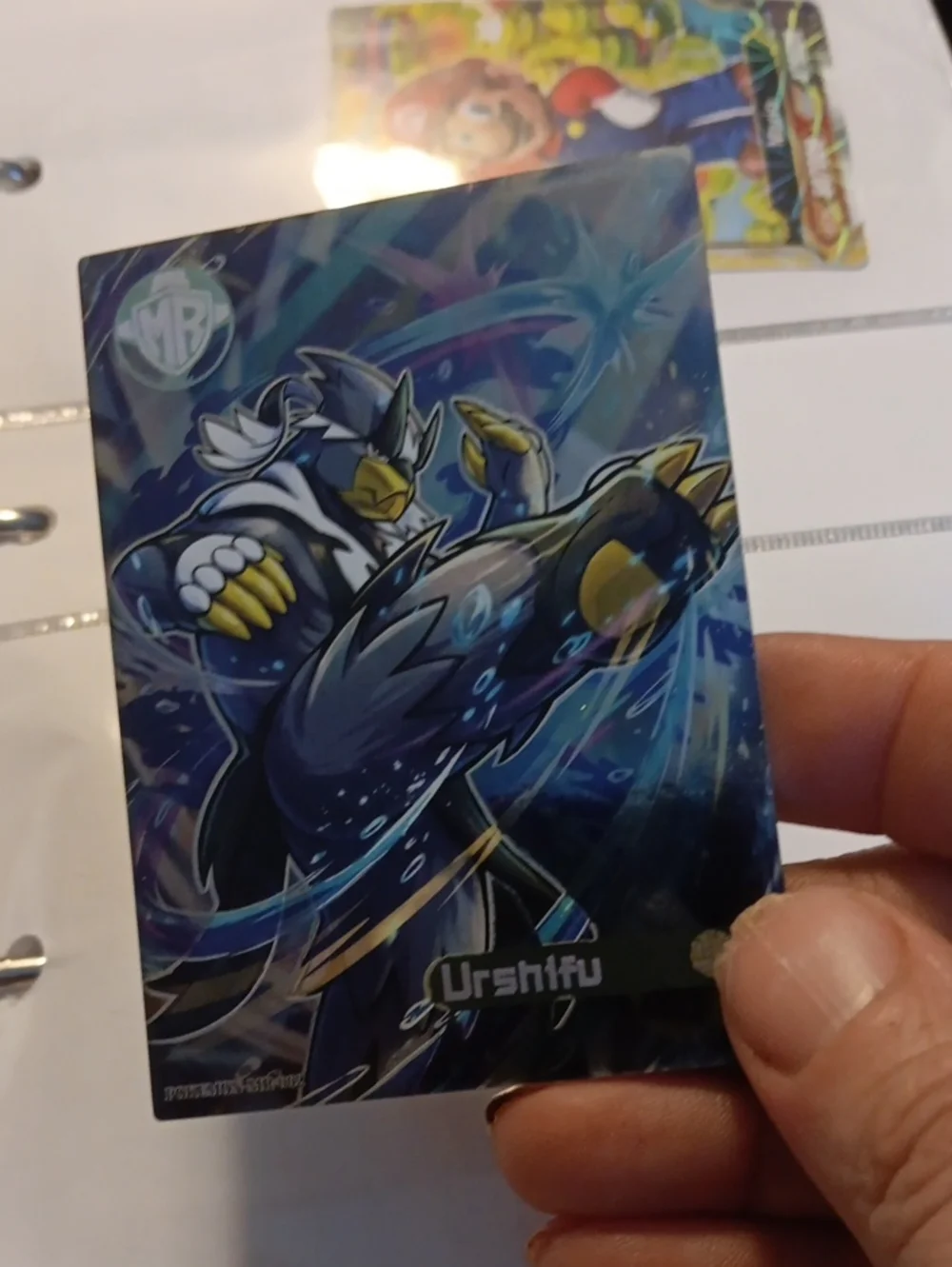 Pokemon Urshifu Card - Blue, Yellow, Black Artwork